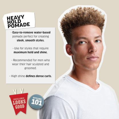 American Crew Men's Hair Pomade, Like Styling Gel with Heavy Hold & High Shine