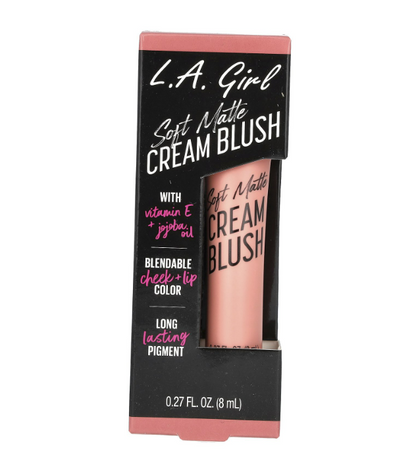 L.A. Girl Soft Matte Cream Blush, Rosebud GBL441