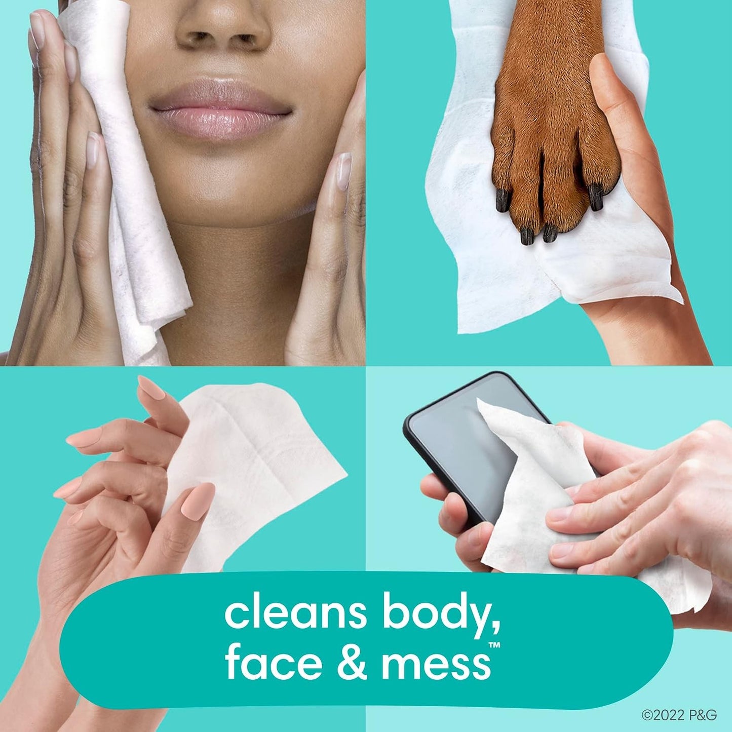 Pampers Multi-Use Wet Wipes 1X Pop-Top Hypoallergenic and Dermatologist 56 wipes
