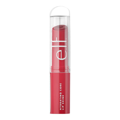 e.l.f. Hydrating Core Lip Shine with Shea Butter & Vitamin E, Lovely Light Red