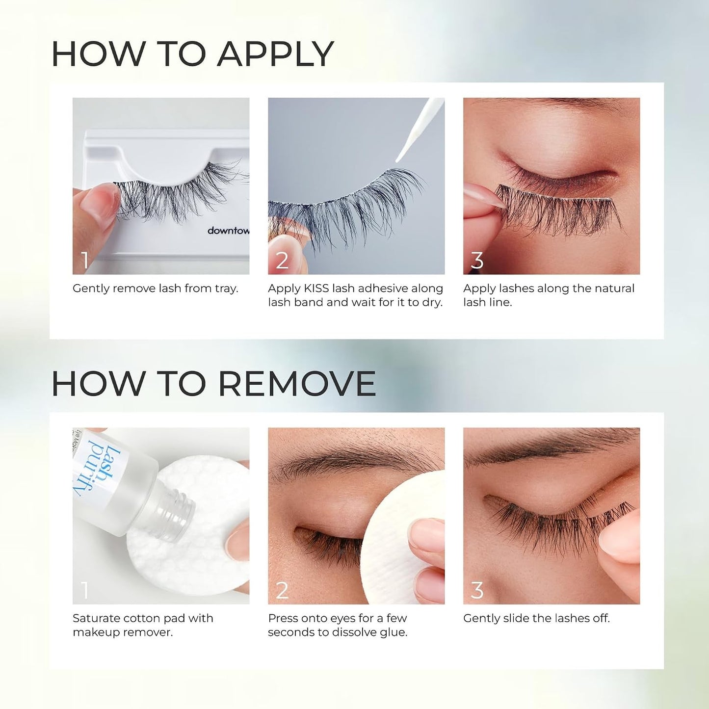 2 Pack Kiss Lash Couture The Muses False Eyelashes Supreme Reusable 2 Pairs
