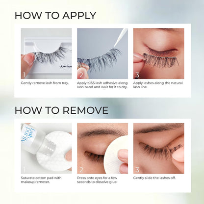 2 Pack Kiss Lash Couture The Muses False Eyelashes Supreme Reusable 2 Pairs