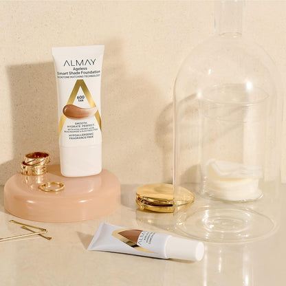 Almay Anti-Aging Concealer, Face Makeup with Hyaluronic Acid 050 Deep 0.37 Fl Oz