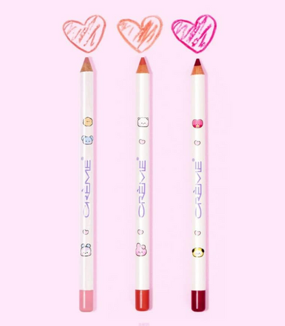 The Crème Shop BT21 Minini Liplock Lip Liner Shea Butter, True Pink 0.038 oz