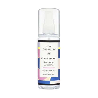 Good Chemistry Royal Rebel Body Spray 4.25 fl oz Vegan Fragrance Mist