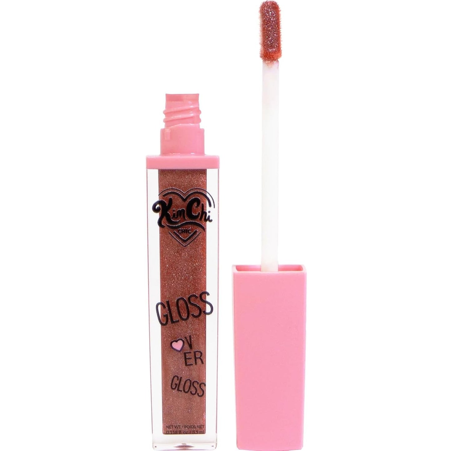 KimChiChic Beauty Gloss Over Gloss Shimmery Micro Sparkle Lip Gloss To Wear Alone Or Over Lipstick Fragrance Free Luscious Lip Balm Mauve With Red Undertones 04 Nectar 0 35ml