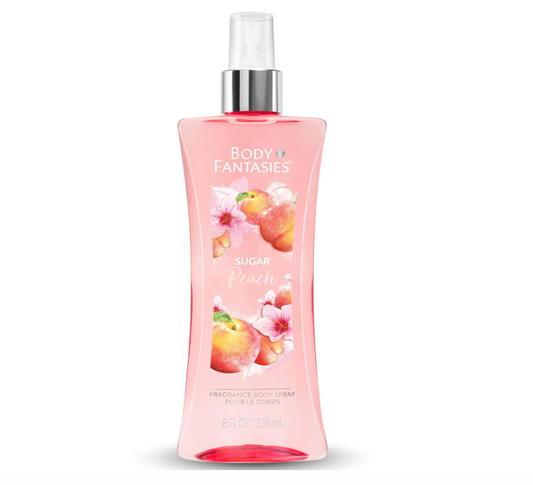 Body Fantasies Signature Fragrance Body Spray, Sugar Peach, 8 fl oz