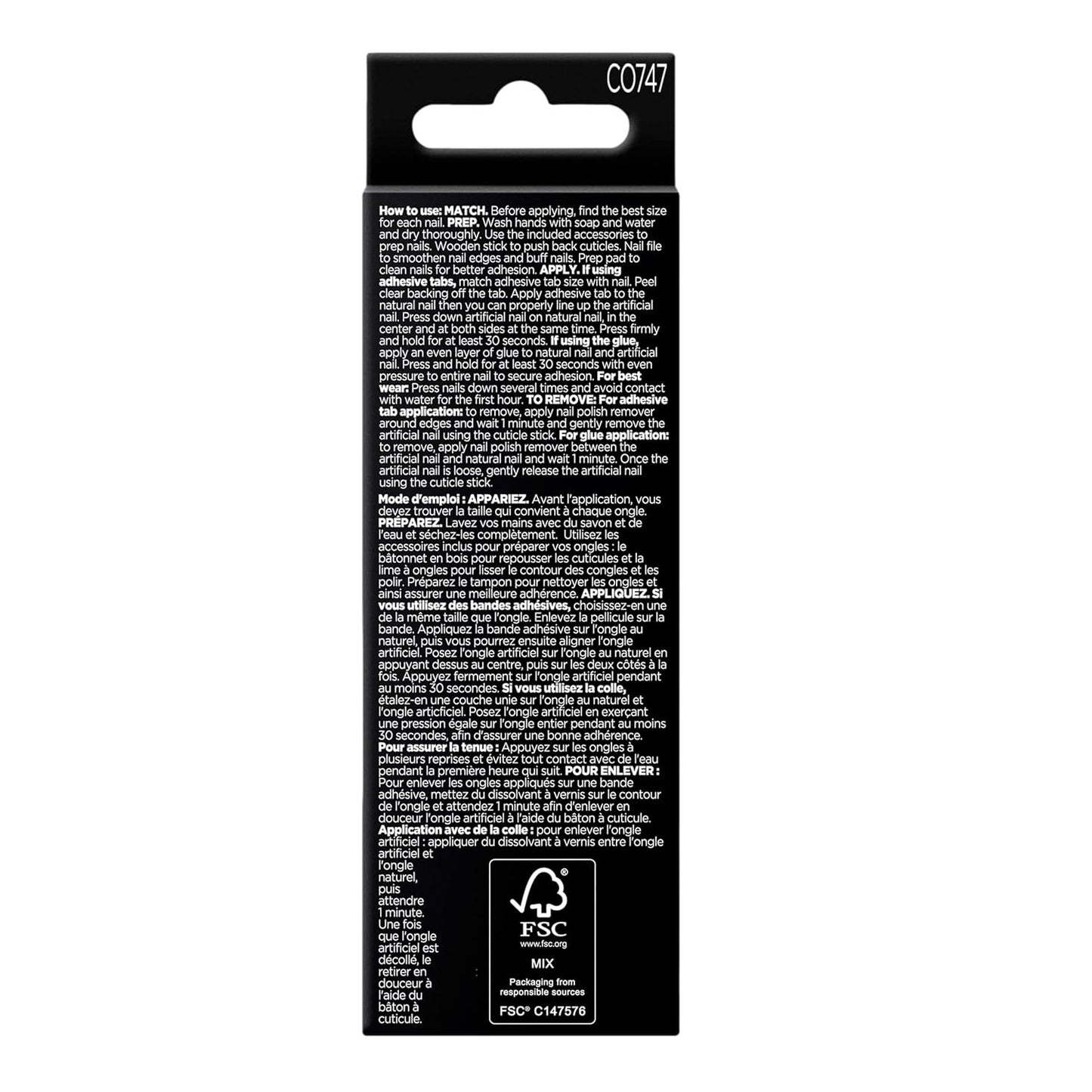 Sally Hansen Salon Effects® Perfect Manicure, Spyder-Light, Press On Nails, Non-Damaging Adhesive Tabs, File, and Alcohol Pad Included