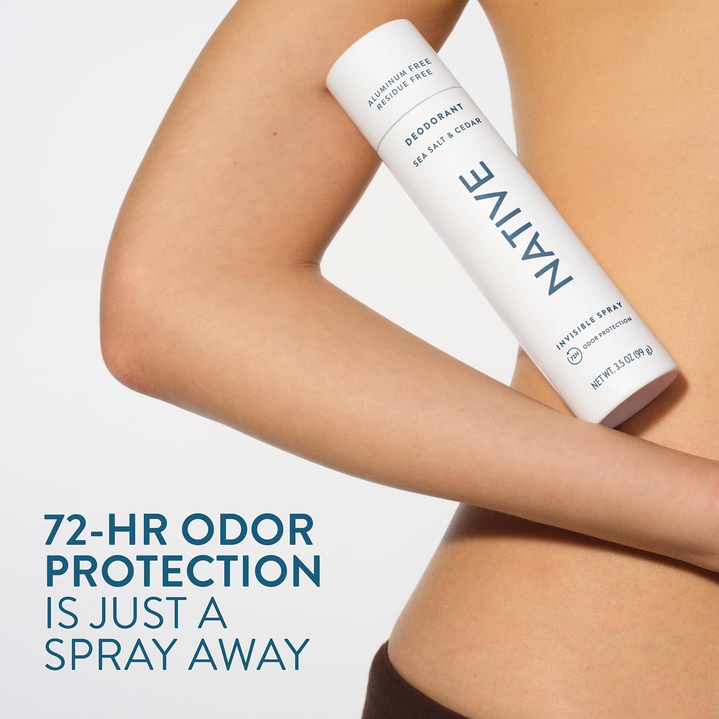 Native Deodorant & Body Spray, Sea Salt & Cedar, Quick Drying, 3.5 oz