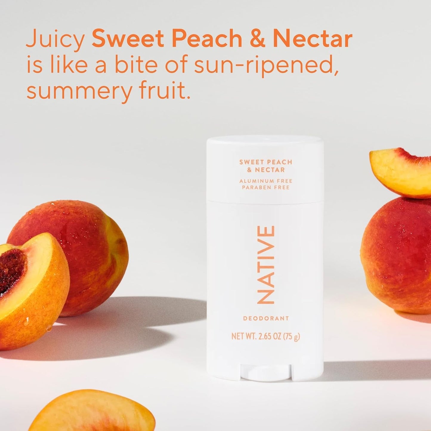 Native Deodorant Contains Naturally Derived Ingredients, Sweet Peach & Nectar