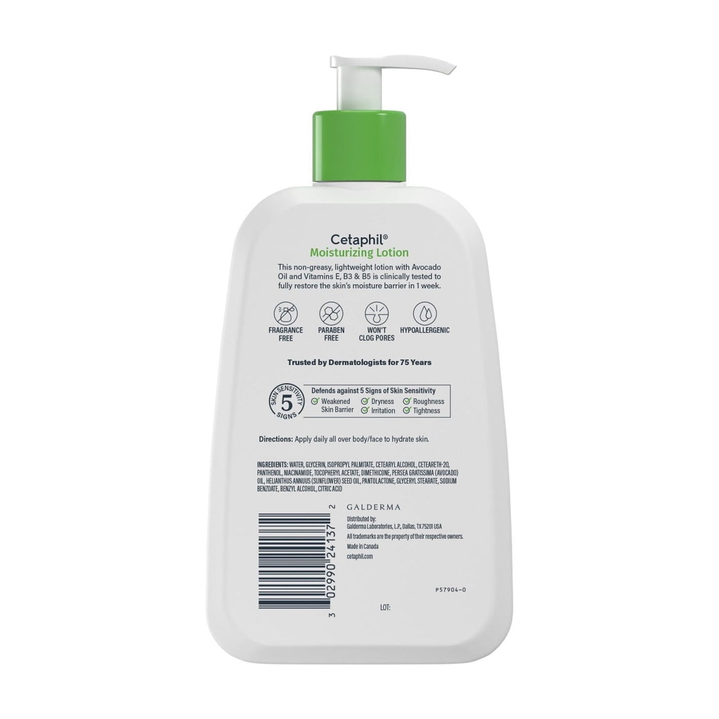Cetaphil Moisturizing Lotion for Normal to Dry Skin, Hydrating Fragrance Free, 8 fl oz