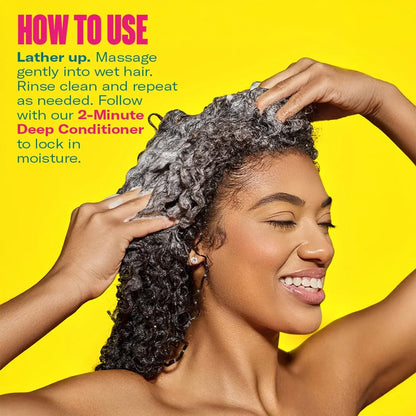 Mielle Organics Kalahari Melon Aloe Deep Sulfate Free Shampoo Hydrating Clarifying Shampoo for Dry Curly Textured Hair Removes Buildup Delivers 5 Days of Moisture 12 Ounce