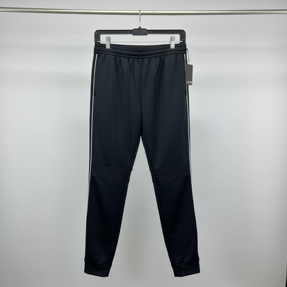 Under Armour Youth Boys XL Joggers Track Pants Black White Side Stripe NWT 28"
