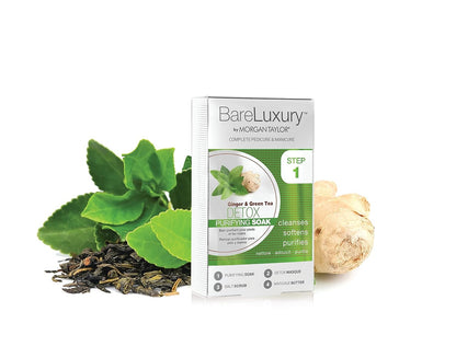 Morgan Taylor BareLuxury 3-Pack 4-Step Pedicure Manicure Kit Calm Detox Energy