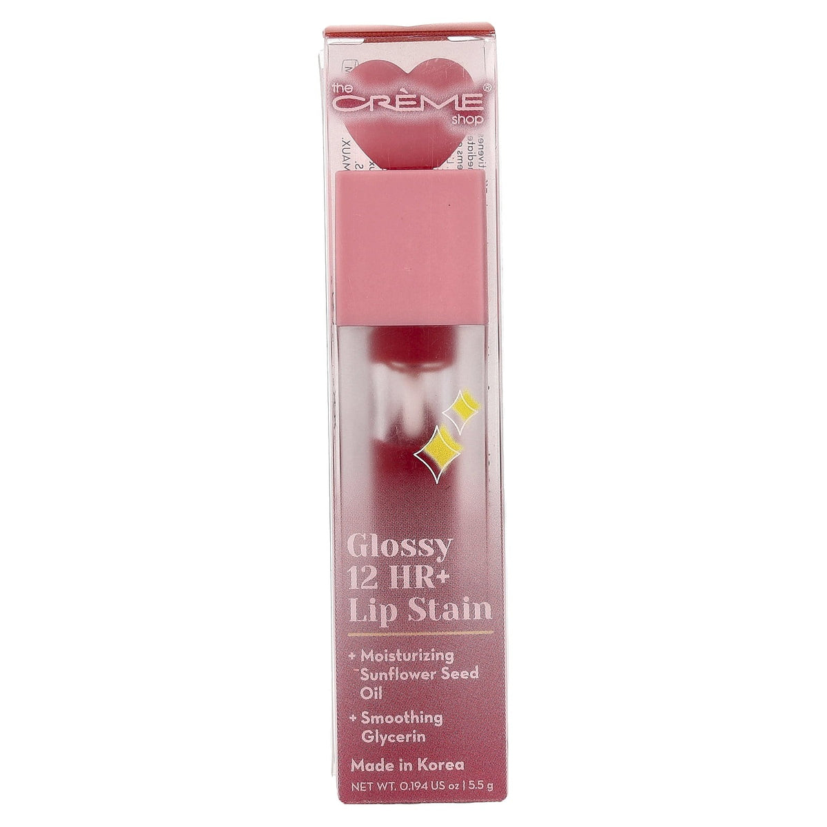 The Creme Shop Glossy 12 HR + Lip Stain, Teddy, 0.194 oz