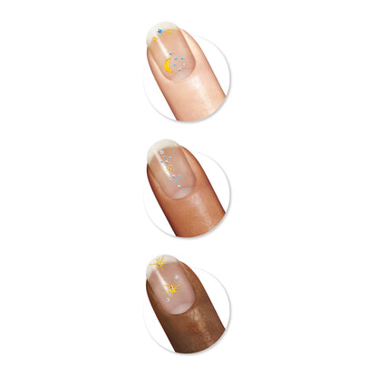 Sally Hansen Salon Effects Nail Accents, Celestial Eclipse, Nail Art Decals, Easy to Use, No Commitment, Use On Nail Polish or Bare Nails, Mix and Match
