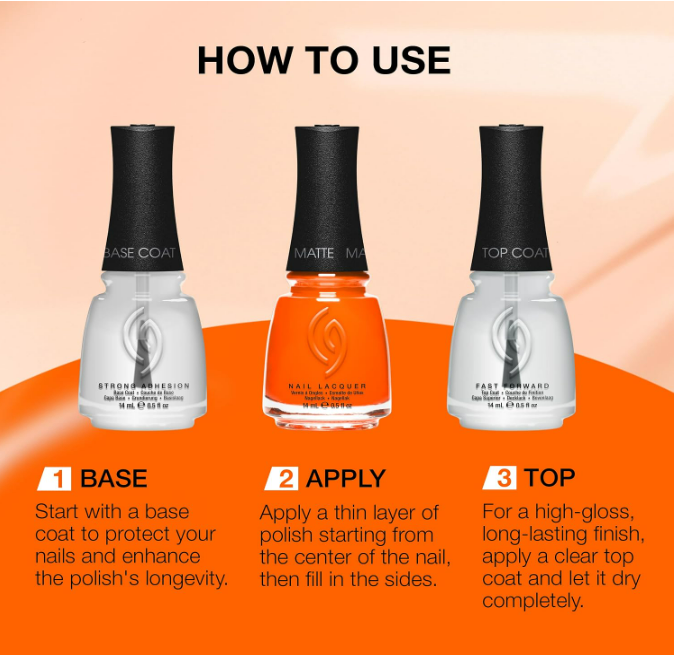 China Glaze CG Nail Lacquer Orange Knockout – Vibrant Neon Orange, 0.5 fl oz