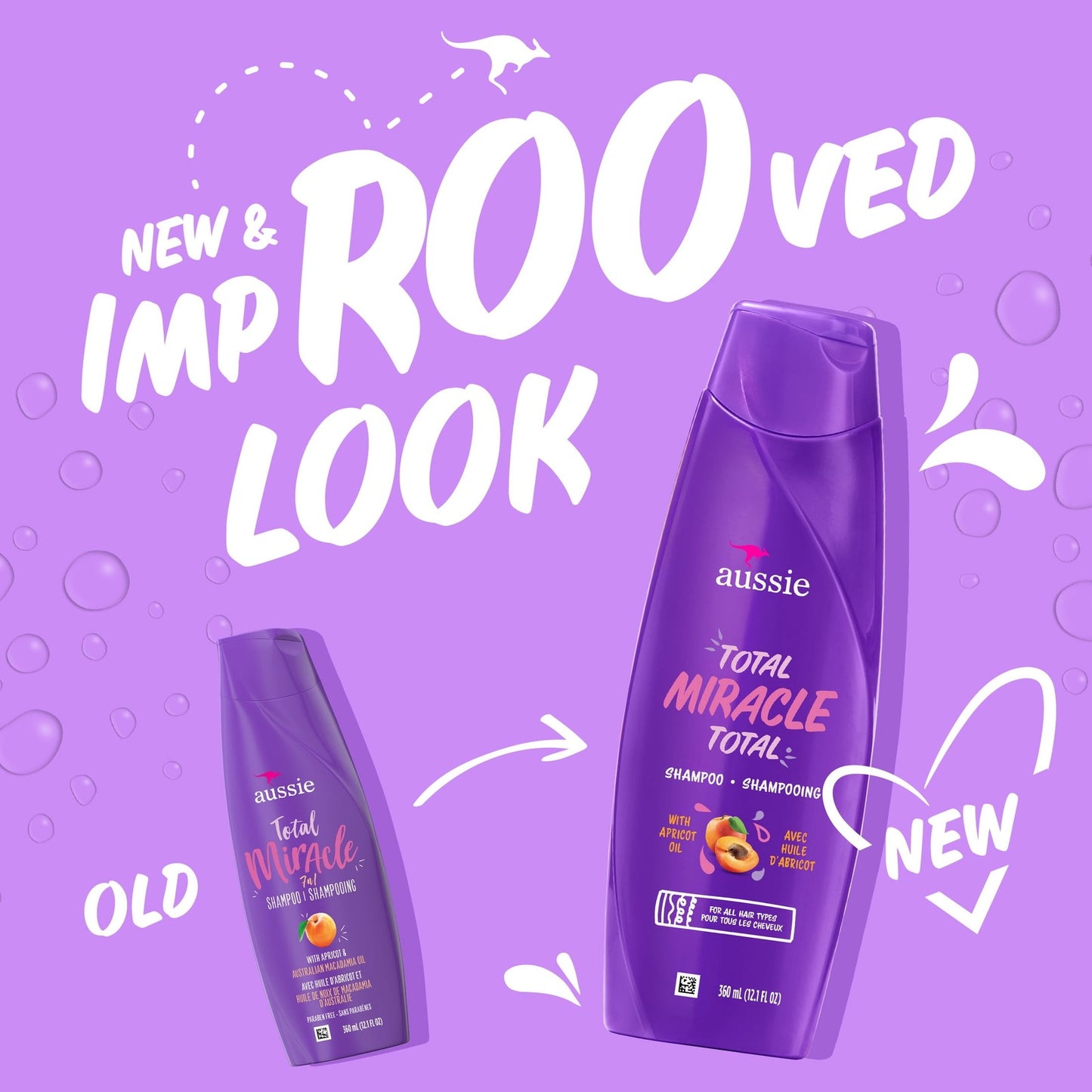 Aussie Total Miracle Shampoo for All Hair Types 12.1 fl oz