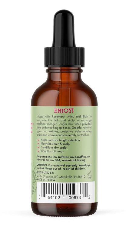 Mielle Organics Rosemary Mint Hair Oil with Biotin, 2 oz | Hair strengthening