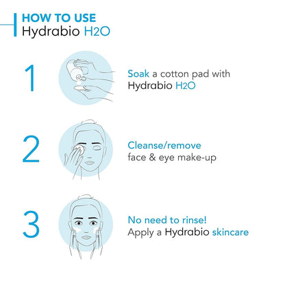 2 Pack Bioderma Hydrabio H2O Micellar Water 500ml Cleanser Makeup Remover