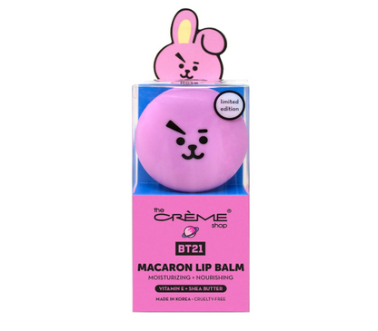 The Crème Shop BT21 COOKY Macaron Lip Balm - Rose