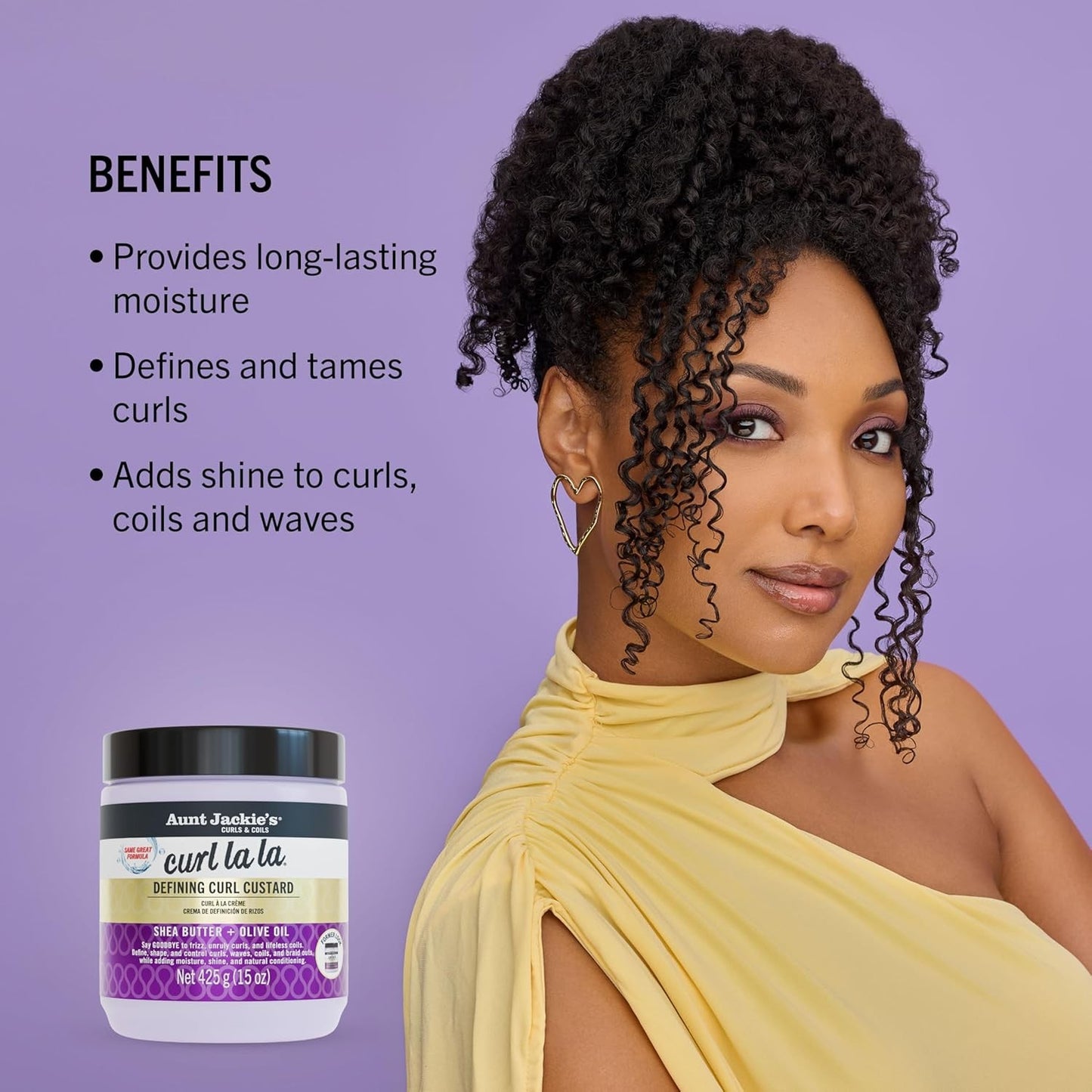 Aunt Jackie's Curl La La, Lightweight Curl Defining Custard, 15 oz