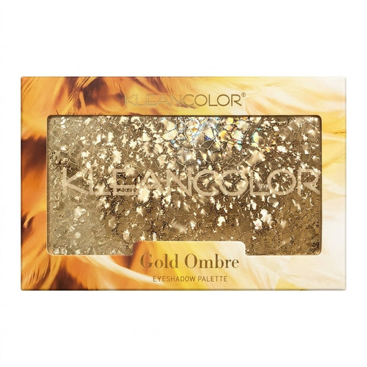 KleanColor Gold Ombre Eyeshadow Palette 12 Shades Bronze Taupe Gold Makeup