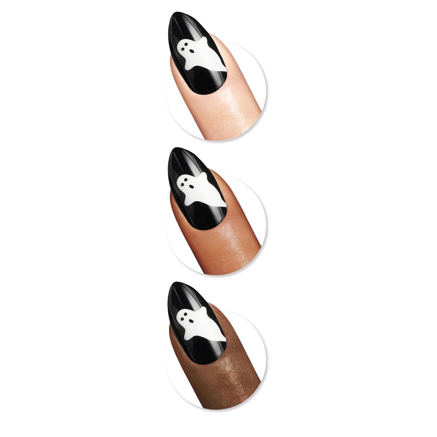 Sally Hansen Salon Effects® Perfect Manicure, Ghoul Power, Press On Nails, Non-Damaging Adhesive Tabs, File, and Alcohol Pad Included
