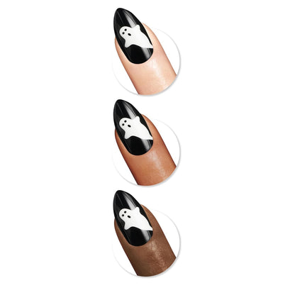 Sally Hansen Salon Effects® Perfect Manicure, Ghoul Power, Press On Nails, Non-Damaging Adhesive Tabs, File, and Alcohol Pad Included