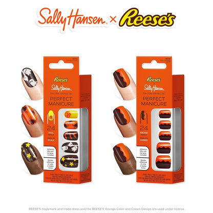 Sally Hansen x Reese's Salon Effects Perfect Manicure Nails Chocolate Met PB 2pk