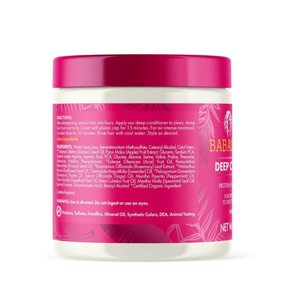Mielle Organics Babassu & Mint Deep Conditioner with Protein, Moisturizing 8 oz