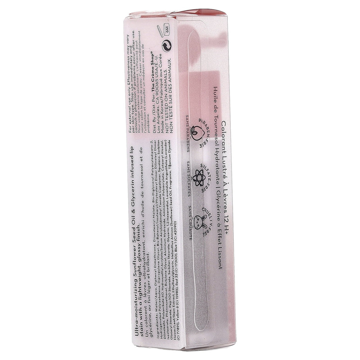 The Creme Shop Glossy 12 HR + Lip Stain, Cherub, 0.194 oz (5.5 g)