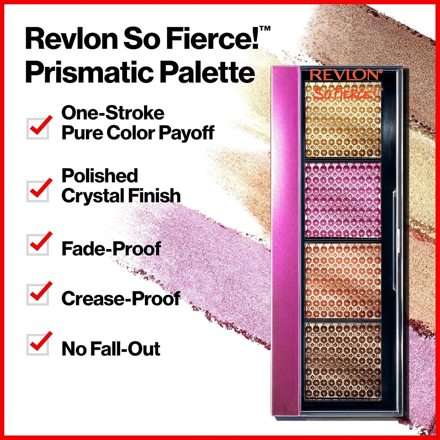 Revlon So Fierce! Prismatic Shadow Palette, 962 Fully Loaded, 0.21 oz