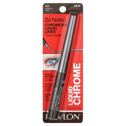 Revlon So Fierce! Chrome Ink Liquid Eyeliner Pen, 901 Gunmetal