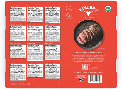 Kinder's The Flavor Rack Signature Seasoning Set, 2nd Edition, 12 Bottles