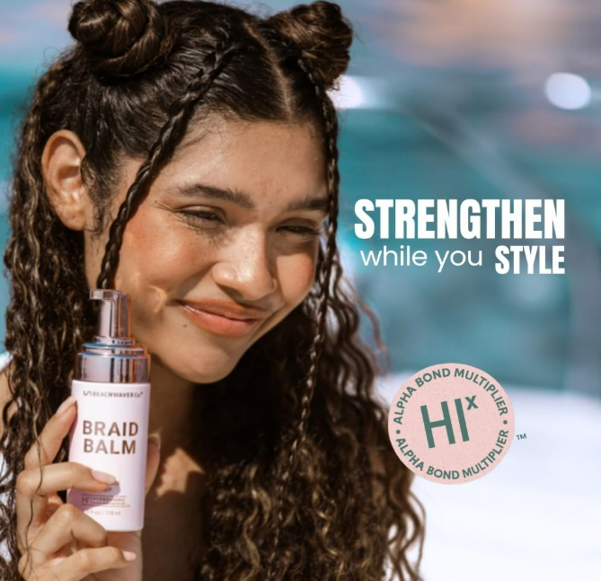 The Beachwaver Co. Braid Balm Pre-Braid Prep - Full Size (4 Fl Oz)  Frizz-Taming