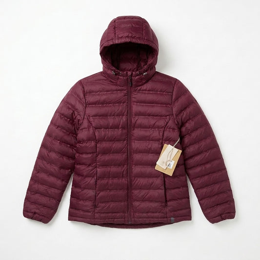 ZeroXposur Women's Brianna Packable Puffer Jacket Sangria Red Medium Quilted NWT