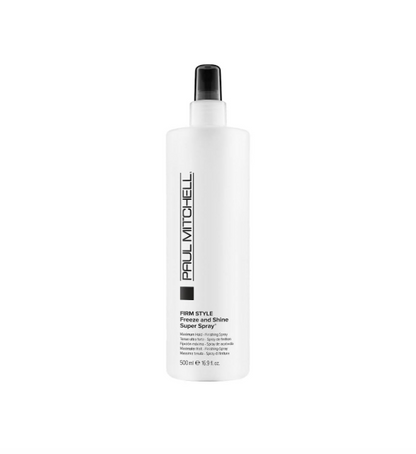 Paul Mitchell Freeze Shine Super Hairspray Maximum Hold Shiny Finish Hairspray For Coarse Hair