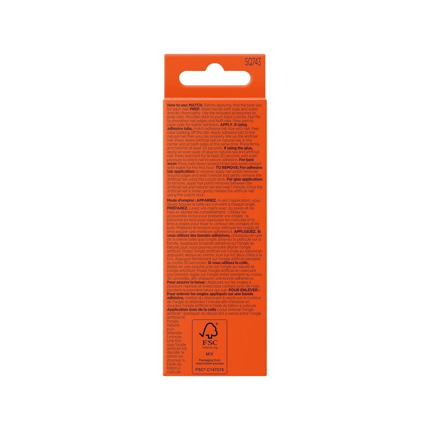 Sally Hansen Salon Effects Perfect Manicure Press On Nails When Chocolate Met PB Press On Nails Non Damaging Adhesive Tabs File Alcohol Pad Included
