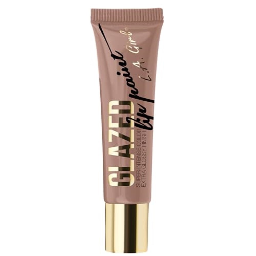 2 Pack L.A. Girl Glazed Lip Paint Whisper GLG787 Intense Color Extra Glossy Nude