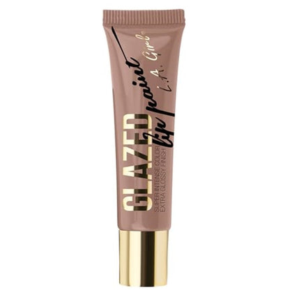 2 Pack L.A. Girl Glazed Lip Paint Whisper GLG787 Intense Color Extra Glossy Nude