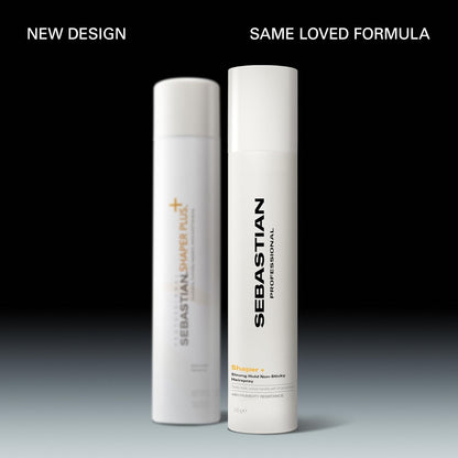 Sebastian Professional Shaper Plus Hairspray 50 VOC Humidity Resistant Extra Hold Non Sticky Hairspray, 10.6oz