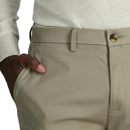 Haggar Men's Wrinkle Free Performance Khaki Straight Fit Flat Front Pant 32X30