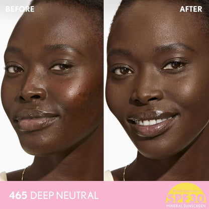 COVERGIRL Clean Fresh Blurring Skin Tint with SPF 30, 465 Deep Neutral