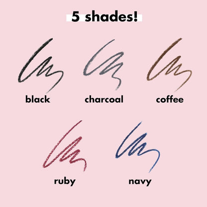 e.l.f. No Budge Retractable Eyeliner, Creamy, Ultra-Pigmented & Waterproof Coffe
