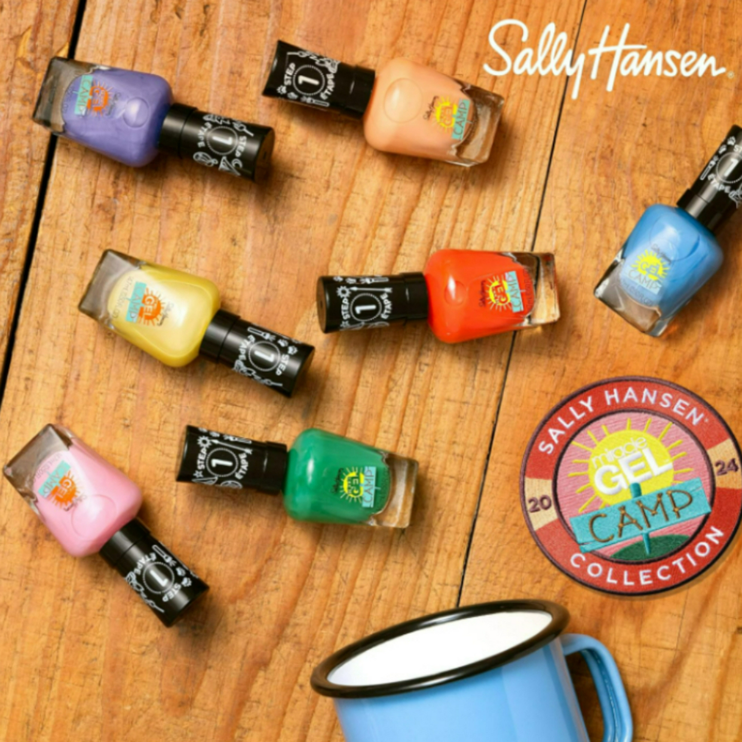 Lot 5 Sally Hansen Miracle Gel Summer Camp Collection Nail Polish Assorted Color