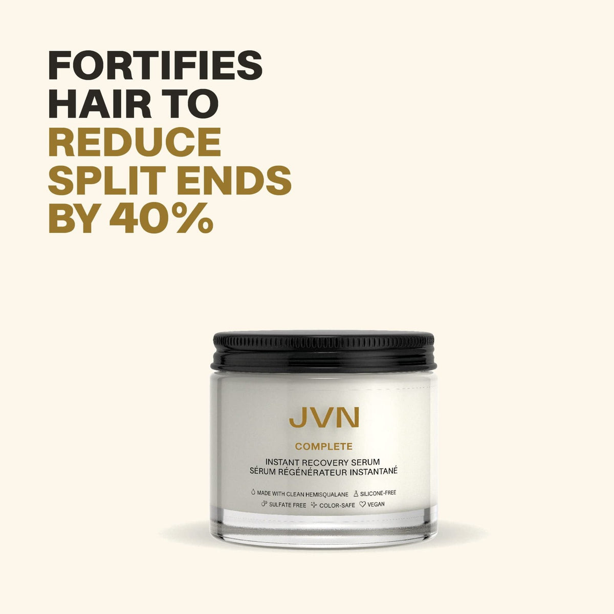 JVN Complete Instant Recovery Hair Serum 3.4 Fl Oz