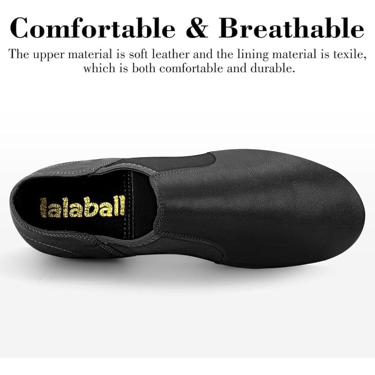 American Ballet Theatre ABT Spotlight Black Neoprene Jazz Shoes Size 8