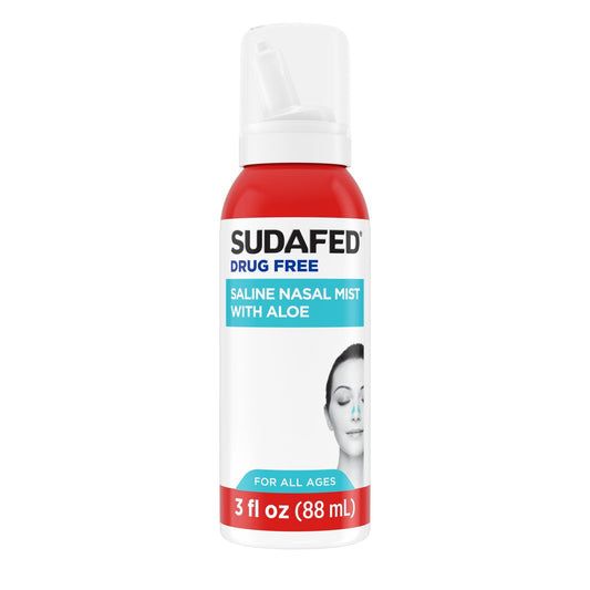 Sudafed Non-Medicated Saline Nasal Mist with Aloe, 3 fl. oz EXPMAY2028
