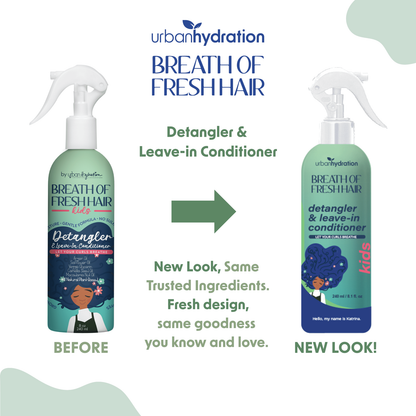 2pk Urban Hydration Breath of Fresh Hair Kids Detangler & Leave-In Spray 8oz
